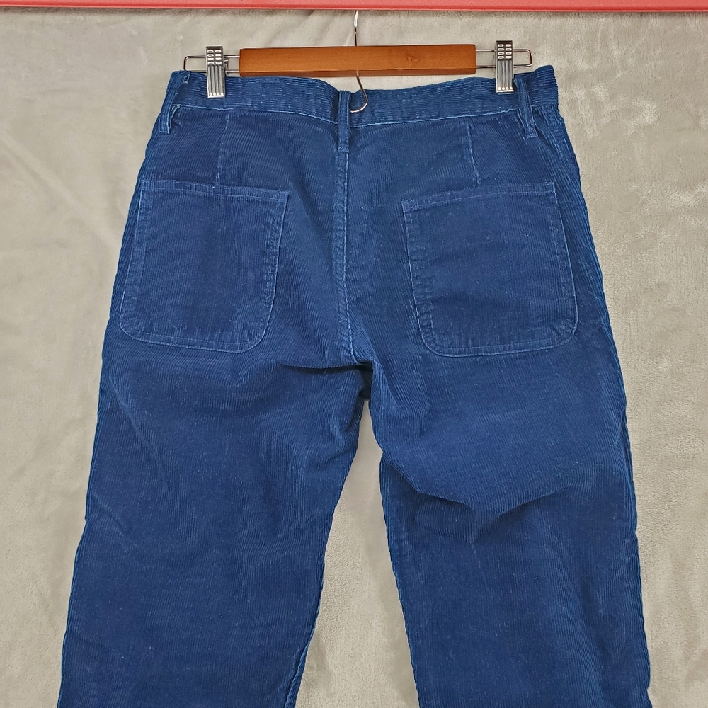 Taylor Stitch Corduroy Pants Mens 28 Blue Slim Fit Button Fly Chore Utility - Picture 7 of 9